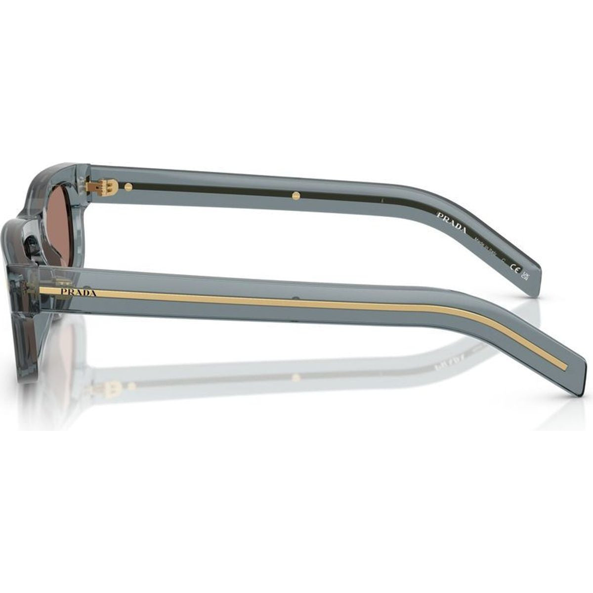 PRB11S, Transparent Ocean/Brown Mirror Lenses 57 Eye Size