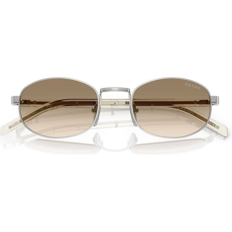 PRB53S, Silver/Brown Light Yellow Gradient Lenses 52 Eye Size