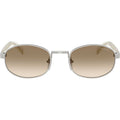 PRB53S, Silver/Brown Light Yellow Gradient Lenses 52 Eye Size
