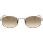 PRB53S, Silver/Brown Light Yellow Gradient Lenses 52 Eye Size