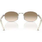 PRB53S, Silver/Brown Light Yellow Gradient Lenses 52 Eye Size