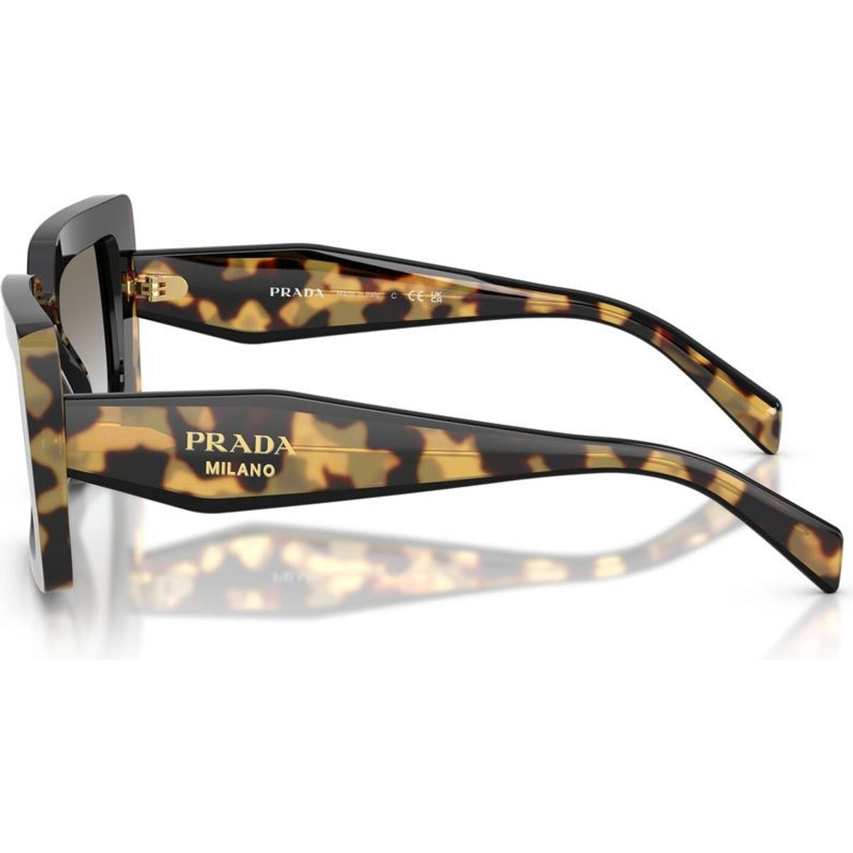 PRD01S, Black and Medium Tortoise/Grey Gradient Lenses