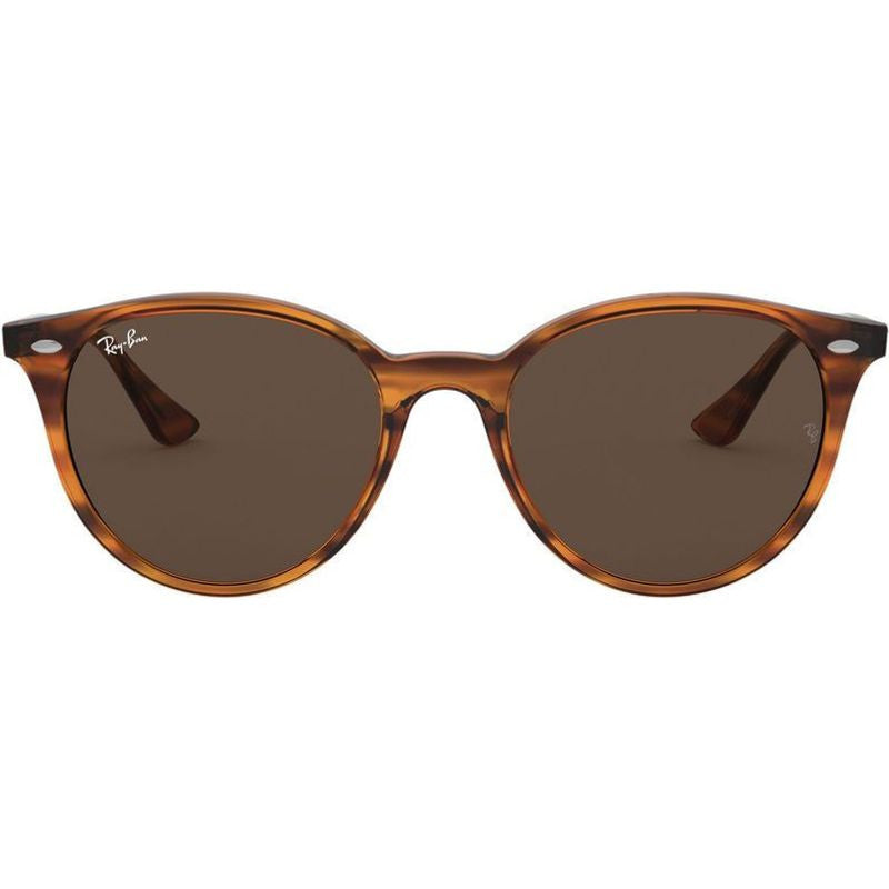 RB4305, Striped Red Havana/Dark Brown Lenses