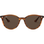 RB4305, Striped Red Havana/Dark Brown Lenses