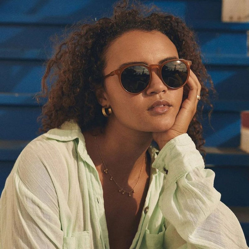 Remmy 49 Small, Honey/Green Polarised Lenses