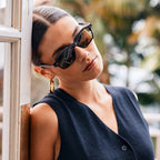 Rhyme, Recycled Black/Agave Lenses