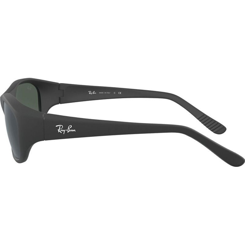 Daddy-O RB2016, Black Rubber/Green Lenses