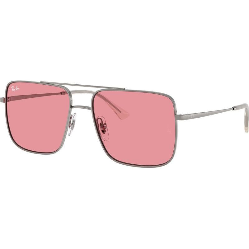 Ari RB3758, Gunmetal/Pink Lenses 56 Eye Size