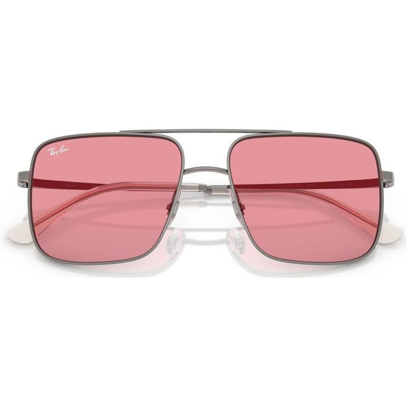 Ari RB3758, Gunmetal/Pink Lenses 56 Eye Size