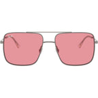 Ari RB3758, Gunmetal/Pink Lenses 56 Eye Size