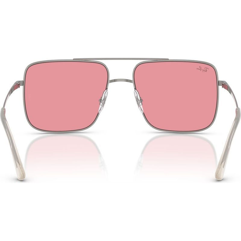 Ari RB3758, Gunmetal/Pink Lenses 56 Eye Size