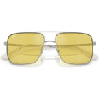 Ari RB3758, Silver/Gold Flash Yellow Mirror Lenses 56 Eye Size