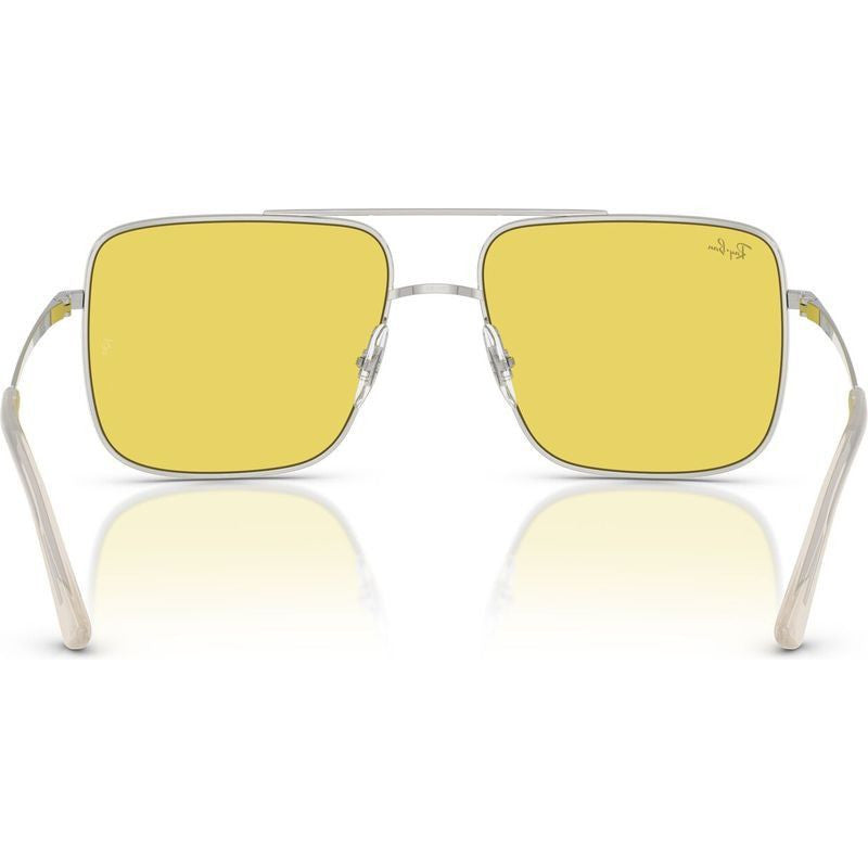 Ari RB3758, Silver/Gold Flash Yellow Mirror Lenses 56 Eye Size