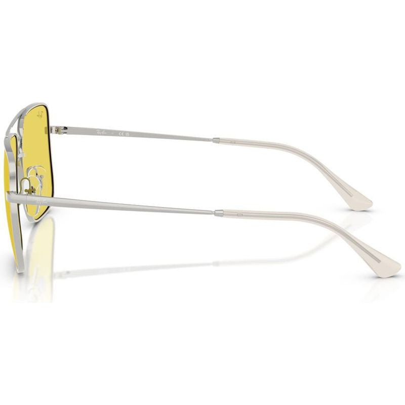 Ari RB3758, Silver/Gold Flash Yellow Mirror Lenses 56 Eye Size