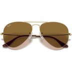 Aviator Classic RB3025, Gold/Brown Glass Lenses 58 Eye Size