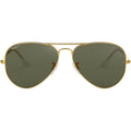 Aviator Classic RB3025, Gold/Green Polarised Glass Lenses 62 Eye Size