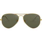 Aviator Classic RB3025, Gold/Green Glass Polarised Lenses 58 Eye Size