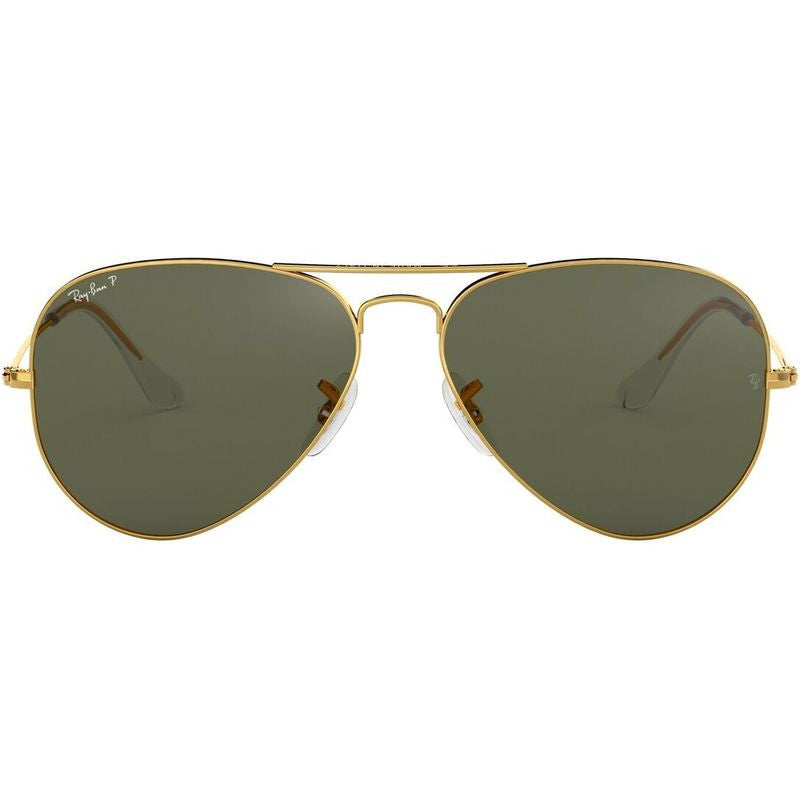 Aviator Classic RB3025, Gold/Green Glass Polarised Lenses 58 Eye Size