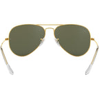 Aviator Classic RB3025, Gold/Green Polarised Glass Lenses 62 Eye Size