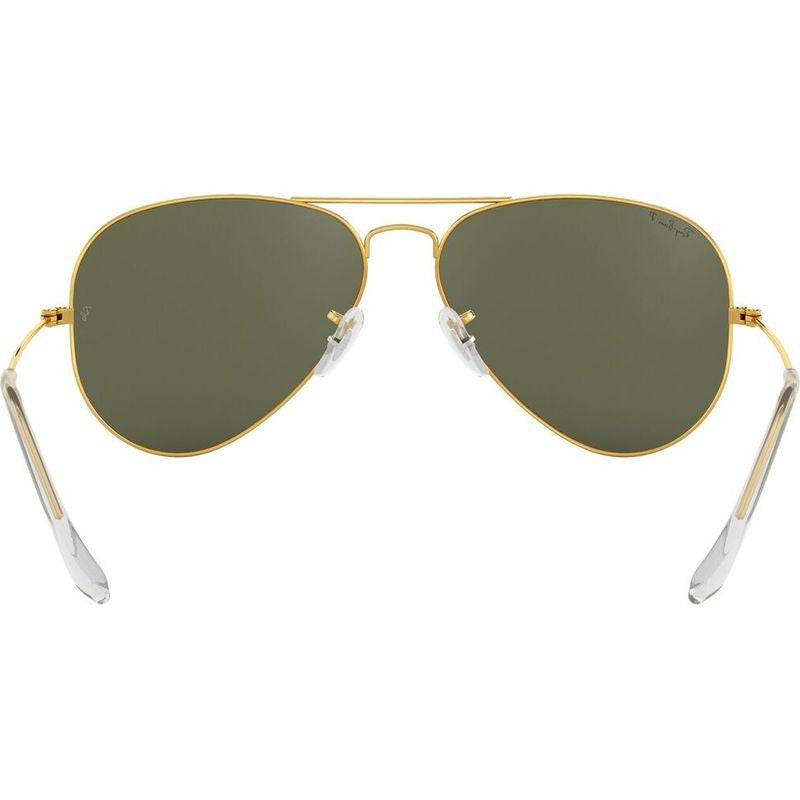 Aviator Classic RB3025, Gold/Green Polarised Glass Lenses 62 Eye Size