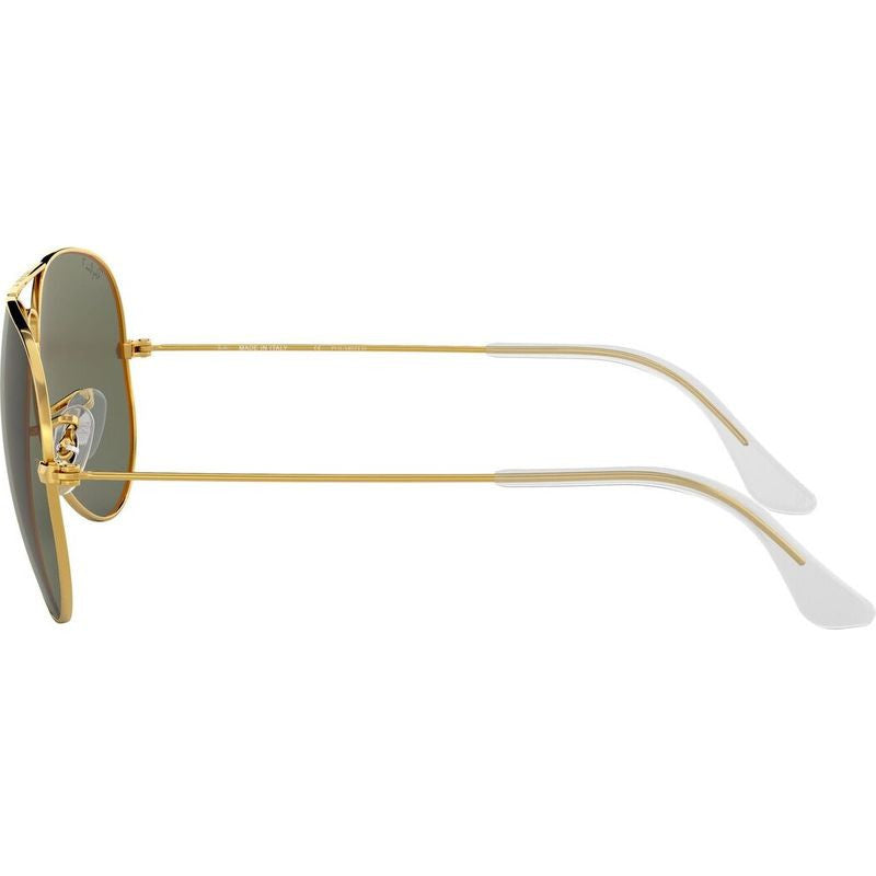 Aviator Classic RB3025, Gold/Green Polarised Glass Lenses 62 Eye Size