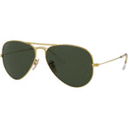 Aviator Classic RB3025, Arista/Green Glass Lenses 58 Eye Size