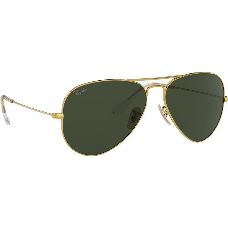 Aviator Classic RB3025, Arista/Green Glass Lenses 58 Eye Size