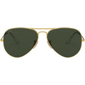 Aviator Classic RB3025, Arista/Green Glass Lenses 58 Eye Size