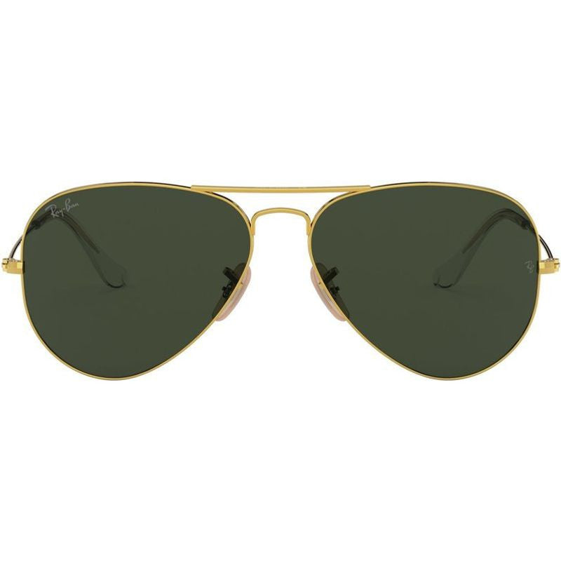 Aviator Classic RB3025, Arista/Green Glass Lenses 58 Eye Size