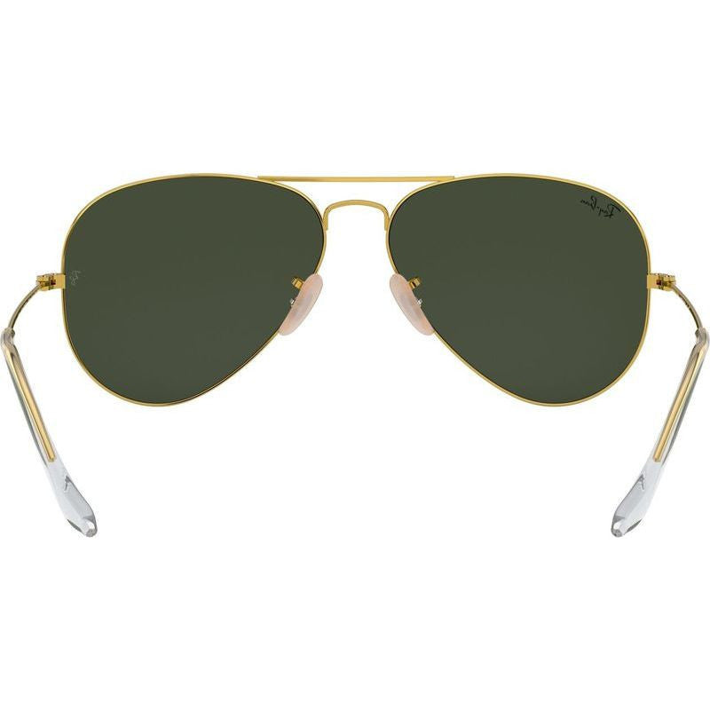 Aviator Classic RB3025, Arista/Green Glass Lenses 58 Eye Size