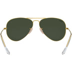 Aviator Classic RB3025, Arista/Green Glass Lenses 58 Eye Size