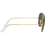 Aviator Classic RB3025, Arista/Green Glass Lenses 58 Eye Size