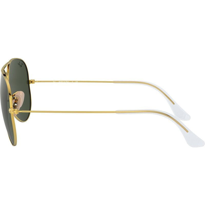 Aviator Classic RB3025, Arista/Green Glass Lenses 58 Eye Size