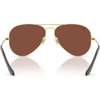 Aviator Classic RB3025, Arista/Red Glass Lenses 58 Eye Size
