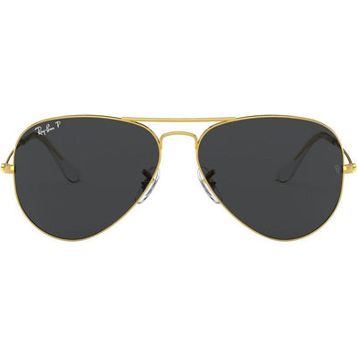 Aviator Classic RB3025, Legend Gold/Black Glass Polarised Lenses 55 Eye Size