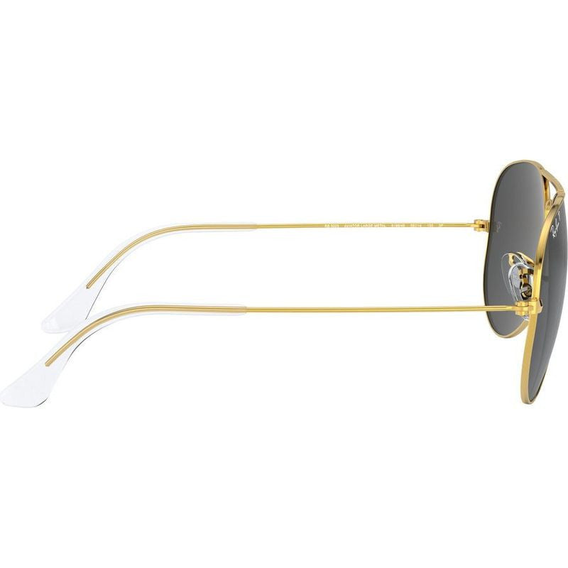 Aviator Classic RB3025, Legend Gold/Black Glass Polarised Lenses 62 Eye Size