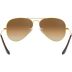 Aviator Classic RB3025, Gold/Brown Gradient Glass Lenses 58 Eye Size