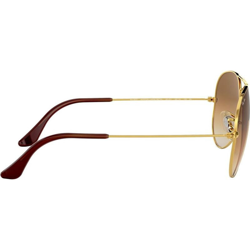 Aviator Classic RB3025, Gold/Brown Gradient Glass Lenses 58 Eye Size