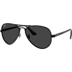 Aviator Max RB3925, Black/Black Polarised Glass Lenses 62 Eye Size