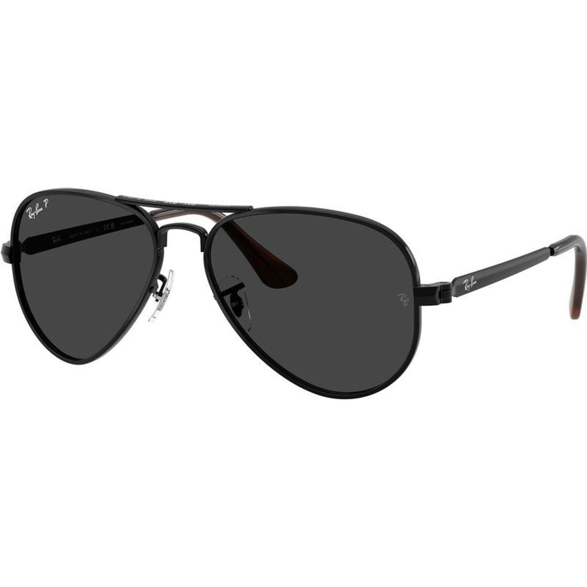 Aviator Max RB3925, Black/Black Polarised Glass Lenses 58 Eye Size