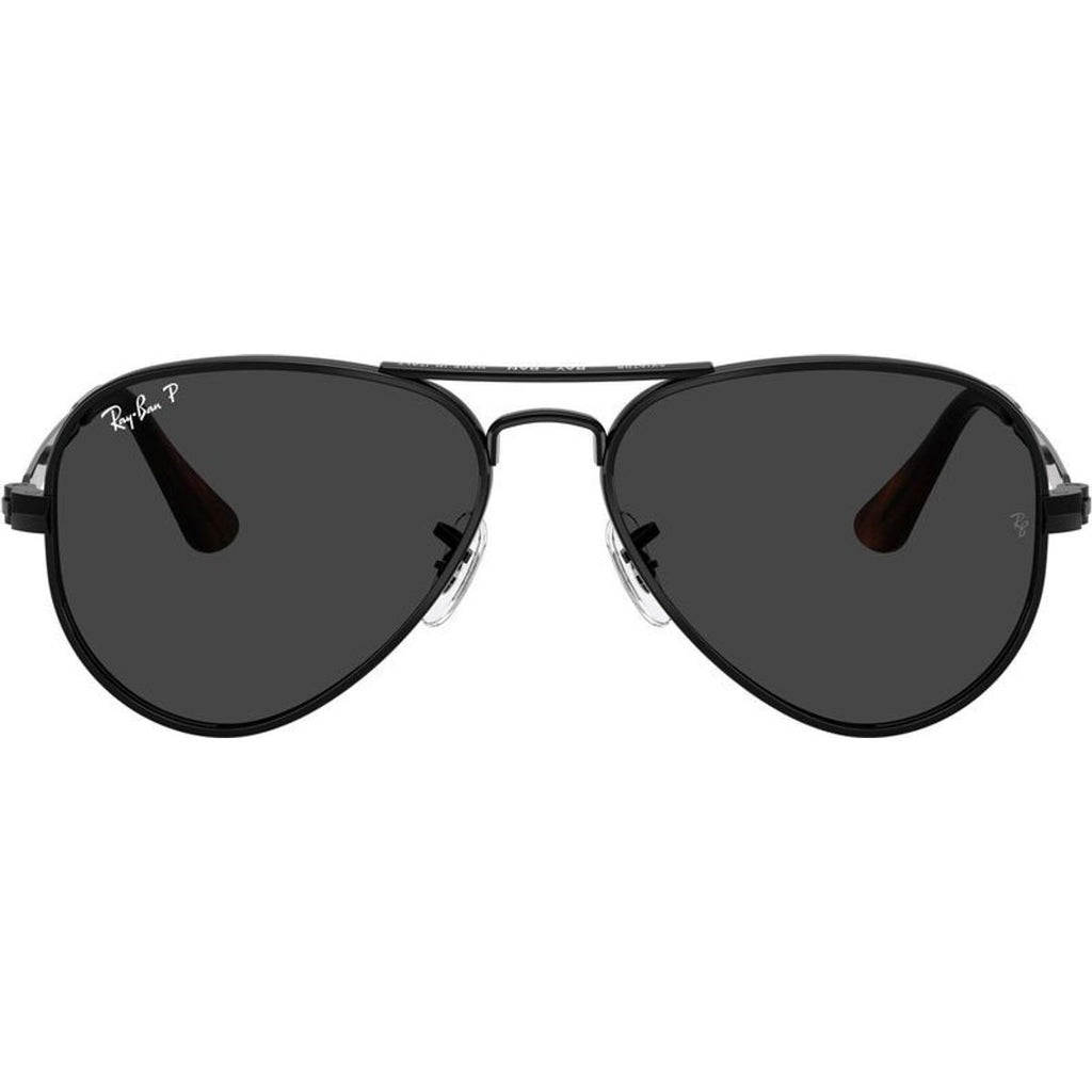 Aviator Max RB3925, Black/Black Polarised Glass Lenses 62 Eye Size