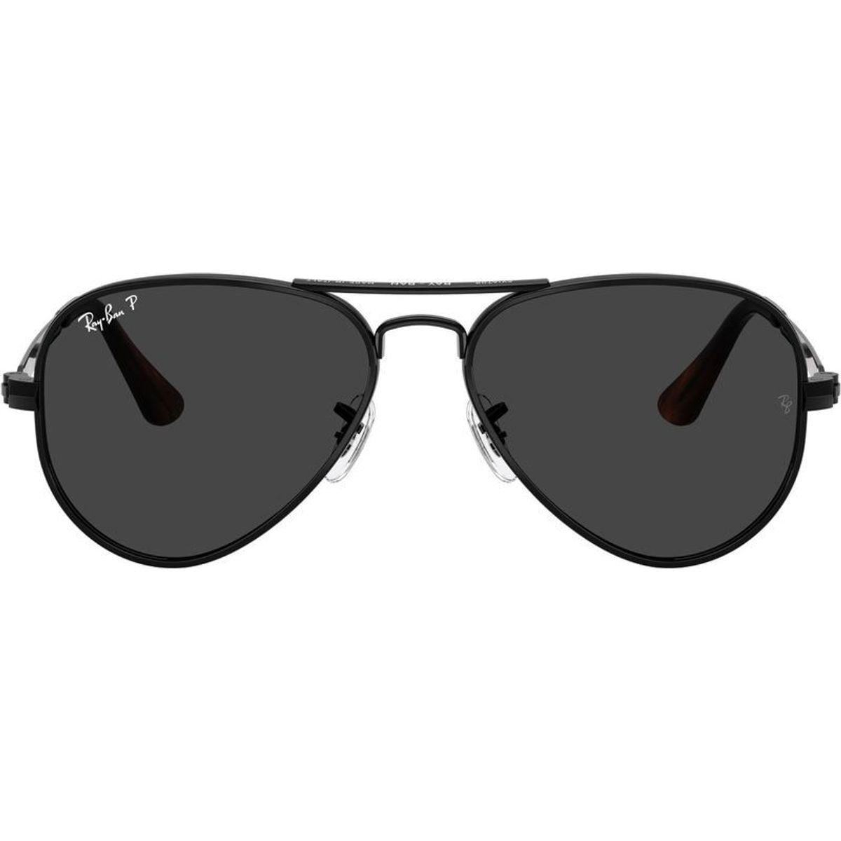 Aviator Max RB3925, Black/Black Polarised Glass Lenses 62 Eye Size