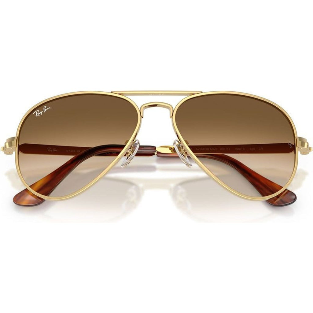 Aviator Max RB3925, Arista/Brown Clear Gradient Glass Lenses 62 Eye Size