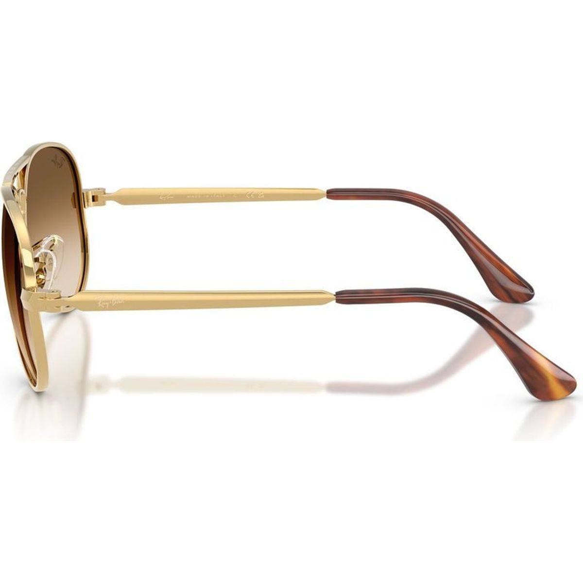 Aviator Max RB3925, Arista/Brown Clear Gradient Glass Lenses 58 Eye Size