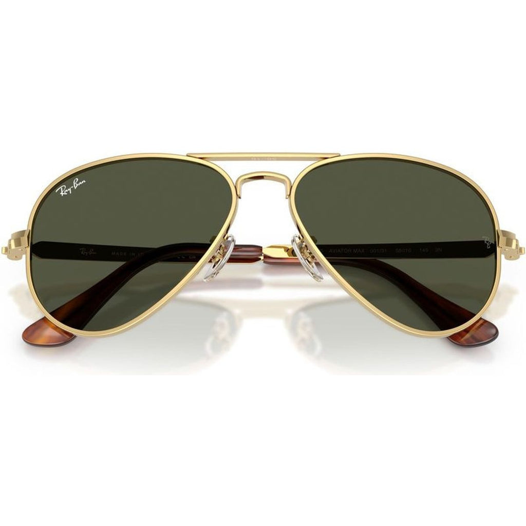 Aviator Max RB3925, Arista/Green Glass Lenses 58 Eye Size
