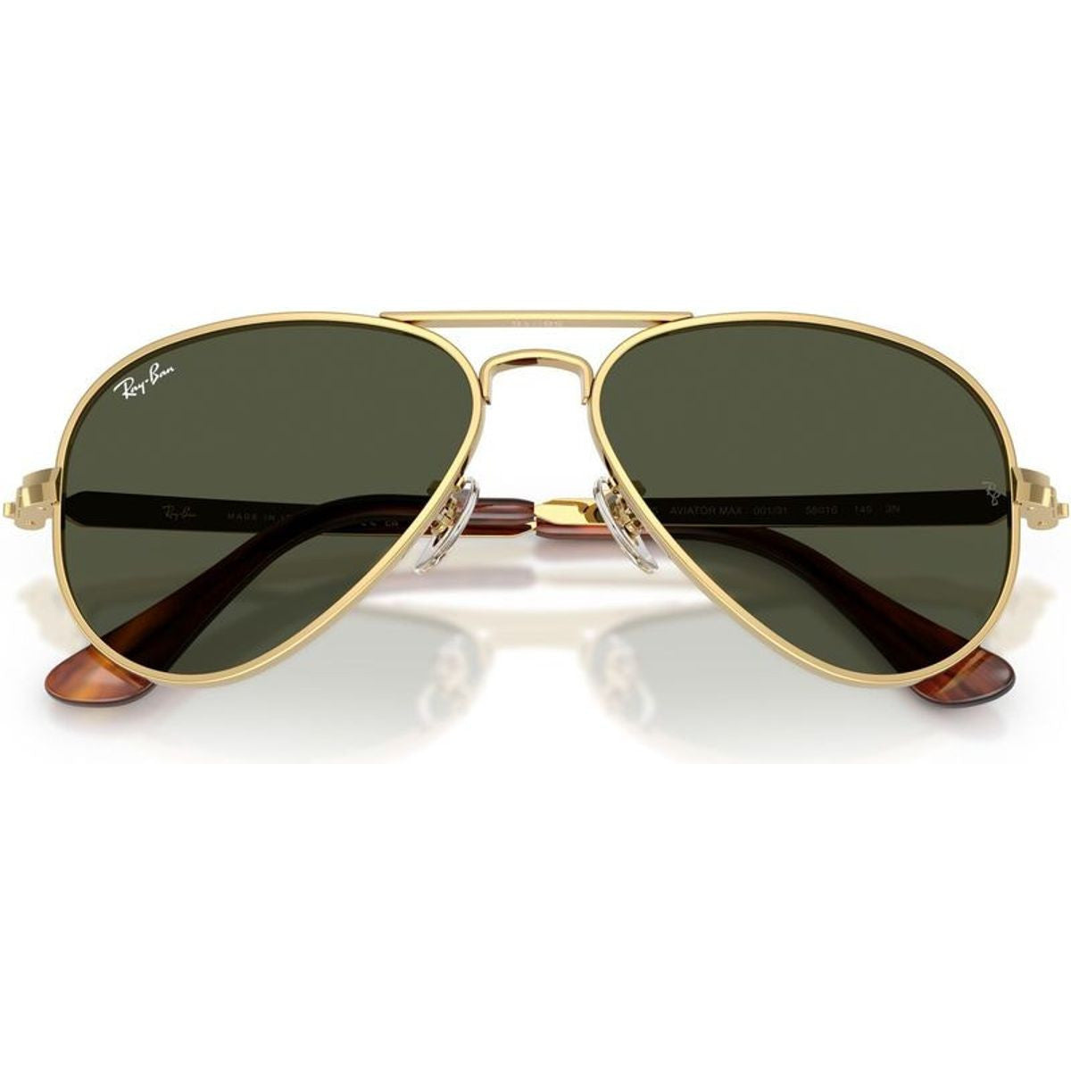 Aviator Max RB3925, Arista/Green Glass Lenses 58 Eye Size