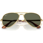 Aviator Max RB3925, Arista/Green Polarised Glass Lenses 62 Eye Size