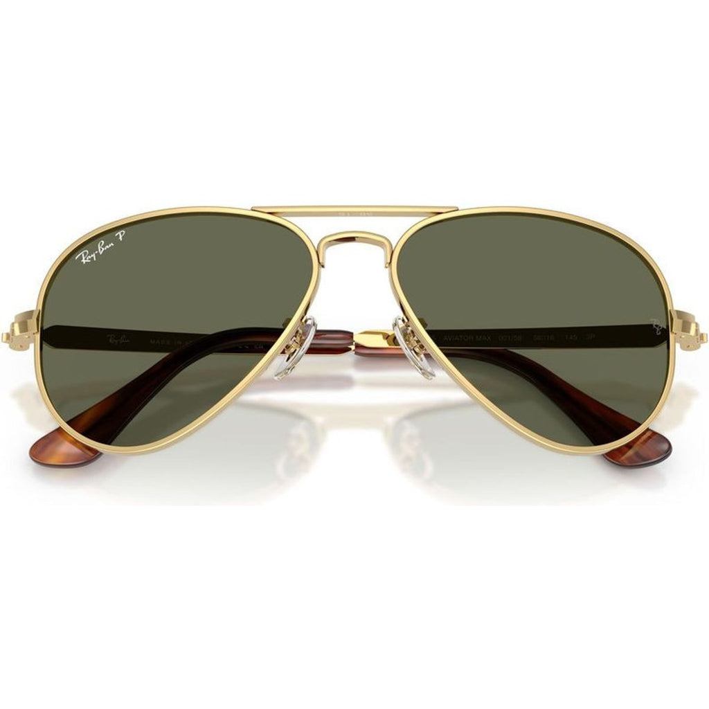 Aviator Max RB3925, Arista/Green Polarised Glass Lenses 58 Eye Size