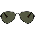Aviator Max RB3925, Black/Green Glass Lenses 58 Eye Size