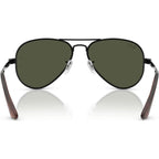 Aviator Max RB3925, Black/Green Glass Lenses 62 Eye Size